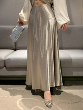 DAZY Women's Metal Texture Skirt, Suitable For Spring/Summer, Valentine's Day, Chinese New Year